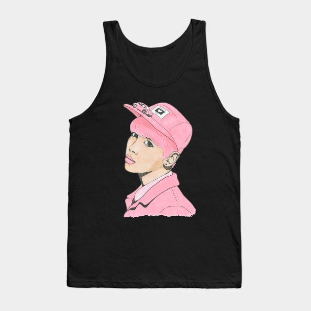 Pink Jonghyun Tank Top by TDD